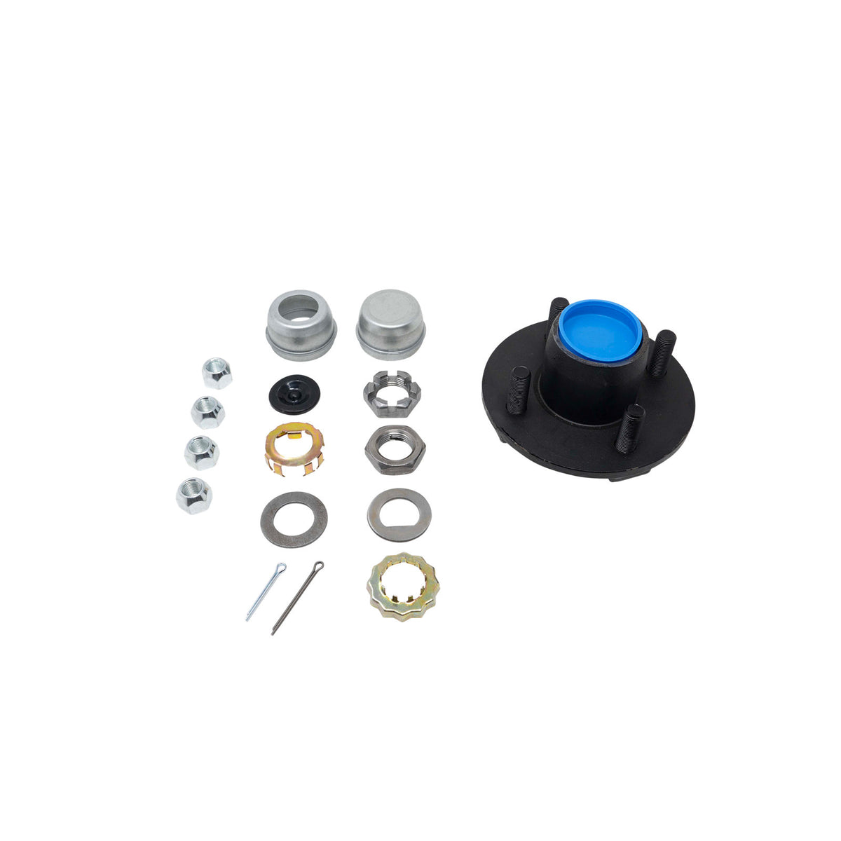 H34822BX-116 Trailer Parts Pro Complete Idler Hub Assembly, BTR Spindle, Grease