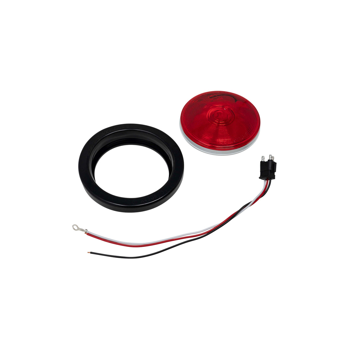 Trailer Parts Pro LT03-300 Incandescent Kit Red Stop, Turn & Tail Light, 4"