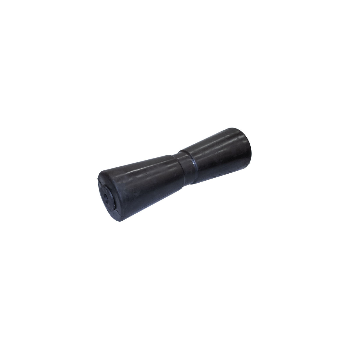 MBR12R Keel Roller, V-Type, Black Rubber, 12" L, 5/8" Hole