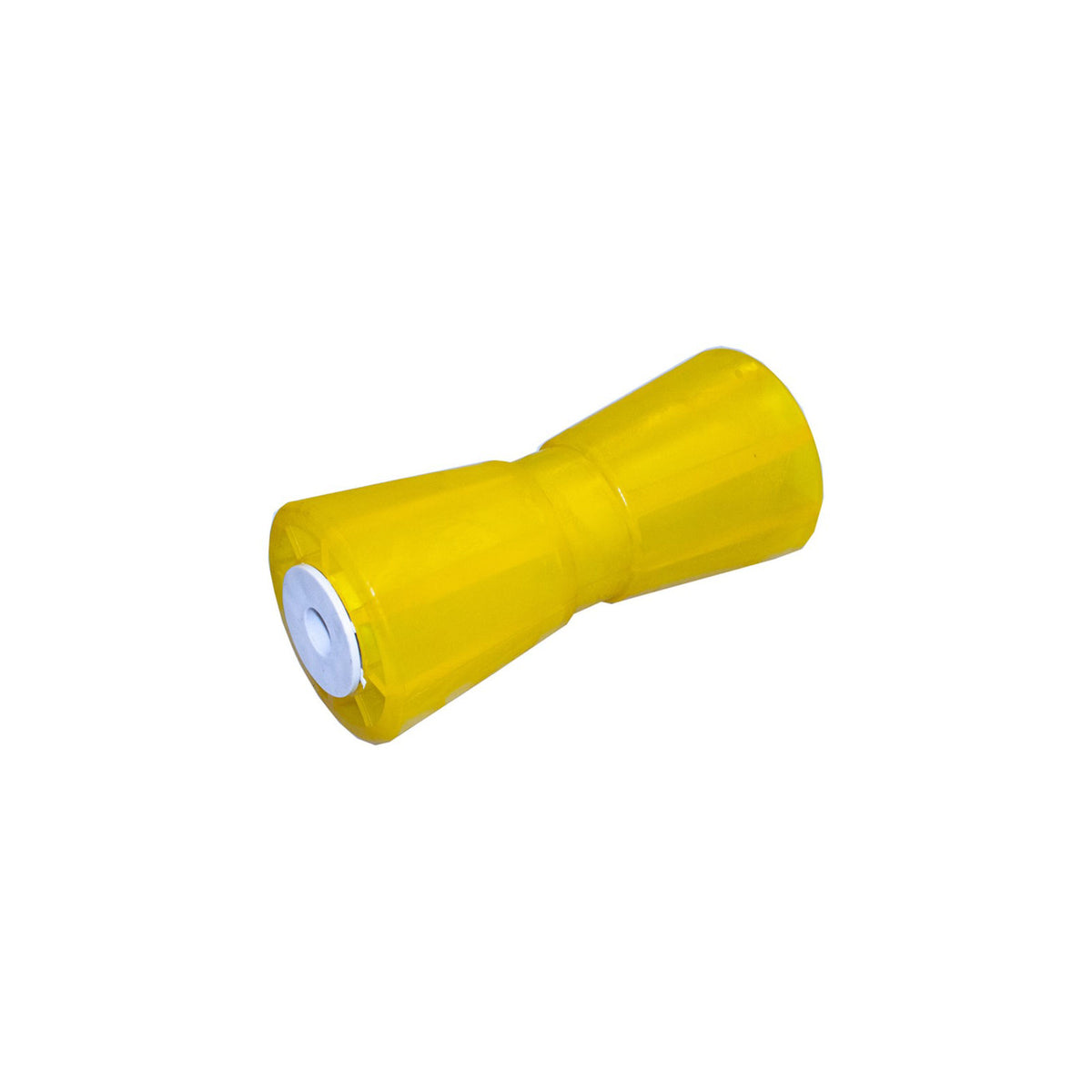 MBR8A Keel Roller, V-Type, Amber PVC, 8" L, 5/8" Hole