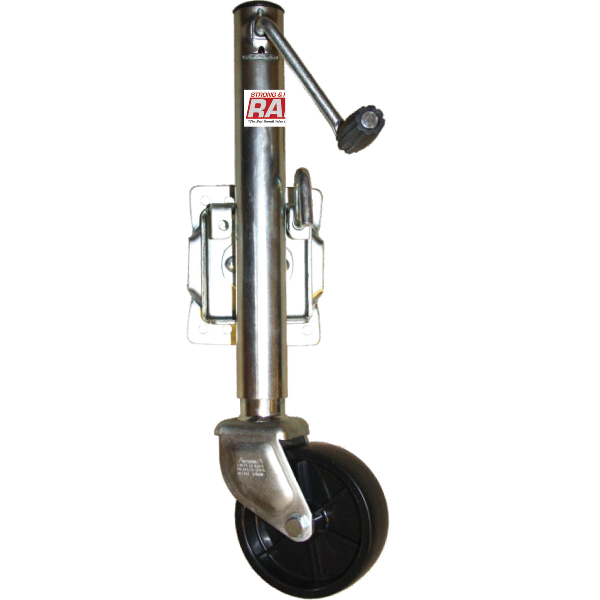 MJ1200B Ram 1200 Lbs Capacity Swivel Mount Marine Jack, Side Wind, 10" Lift,