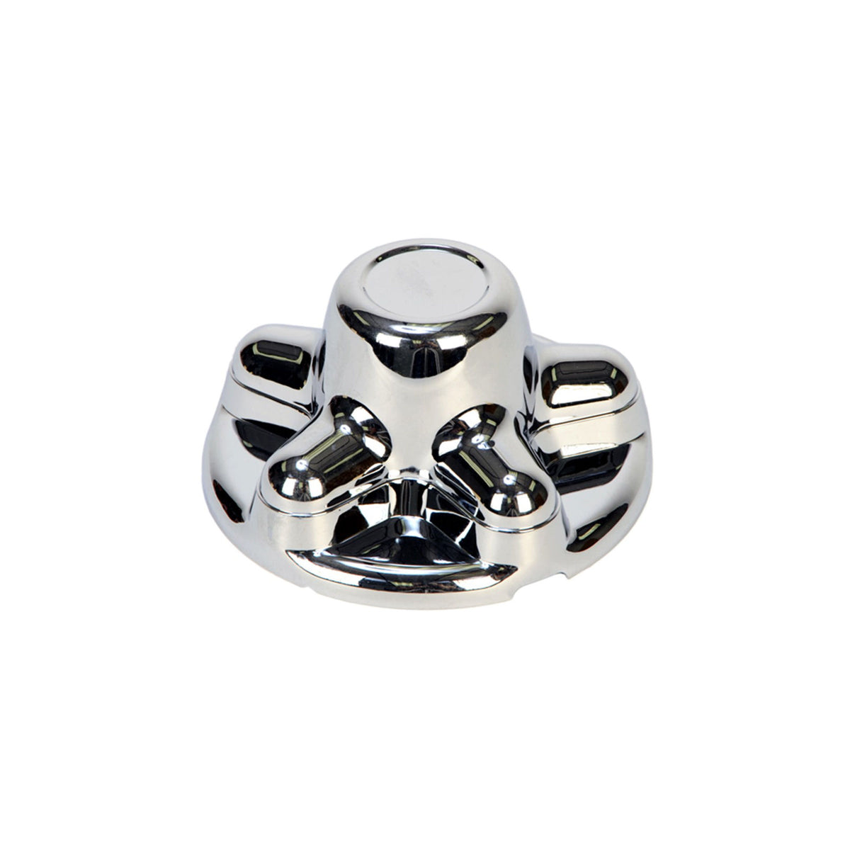 QT545C Hub Cover, 5 On 4.5 For 13/16 Hex Lug Nut, Chrome Plastic