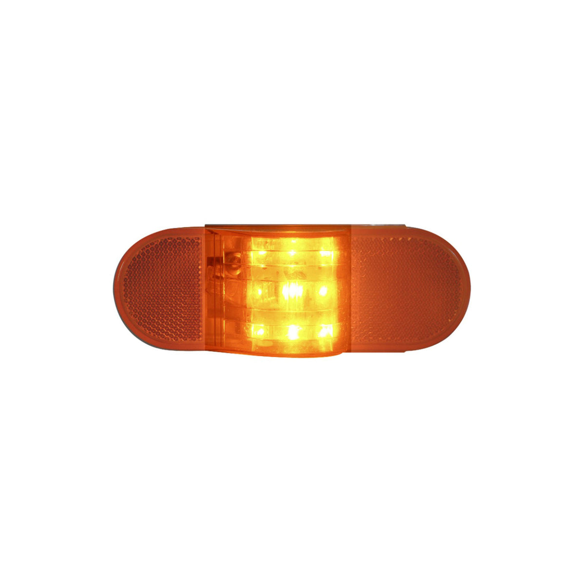 STL-75AB Optronics LED Turn Light, 6" Amber Oval, 9 Diode