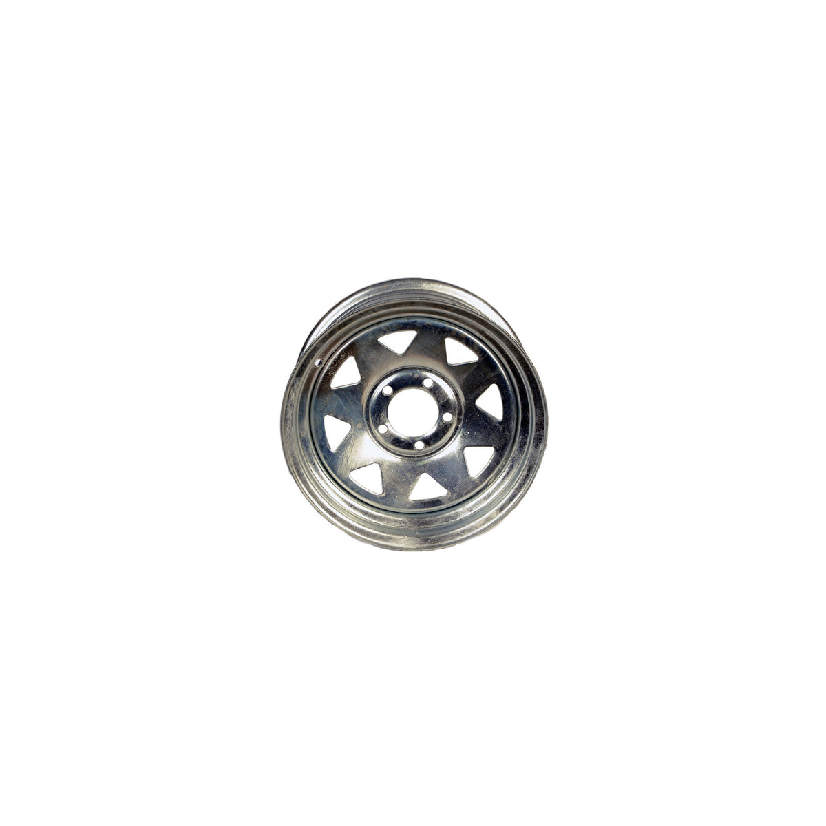 WH156-5GVS Wheel Only, 15"x6", 5 on 4.5" Bolt Pattern, Steel Gray Spoke, 3.19"