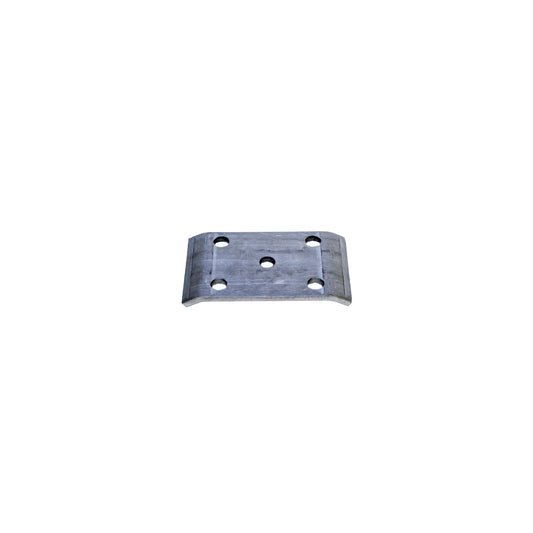 117581 Plate, U-Bolt, 3.5" Rd, 2" Spring, Raw