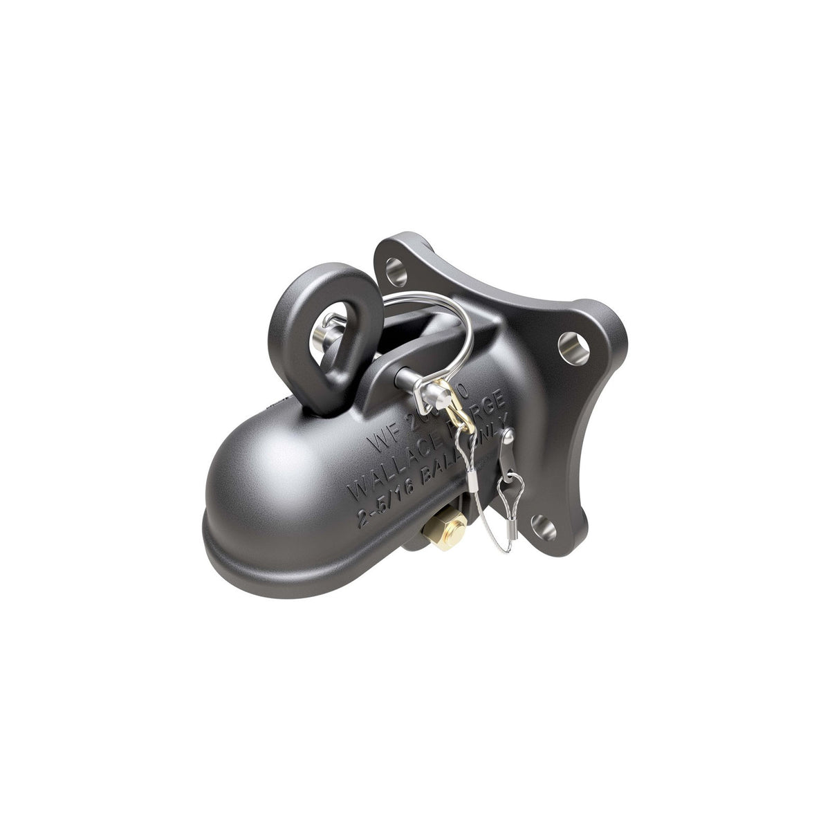 20016 Wallace Forge Coupler, 2 5/16" Ball, Cast, Flat Mount (4-Bolt), 20,000