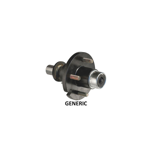 20440IEU Dexter Axle End Unit Idler without Brake, 1 1/4" X 4" Shank Size, E-Z