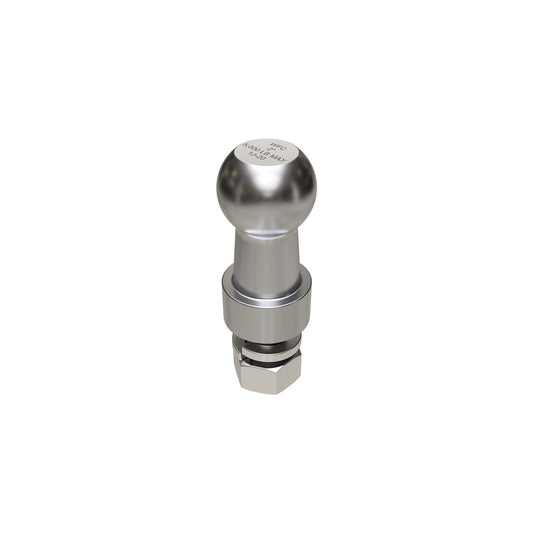 Wallace Forge 211RM Hitch Ball, 2" with 1" x 2" Shank, 1" Rise (5K) Zinc