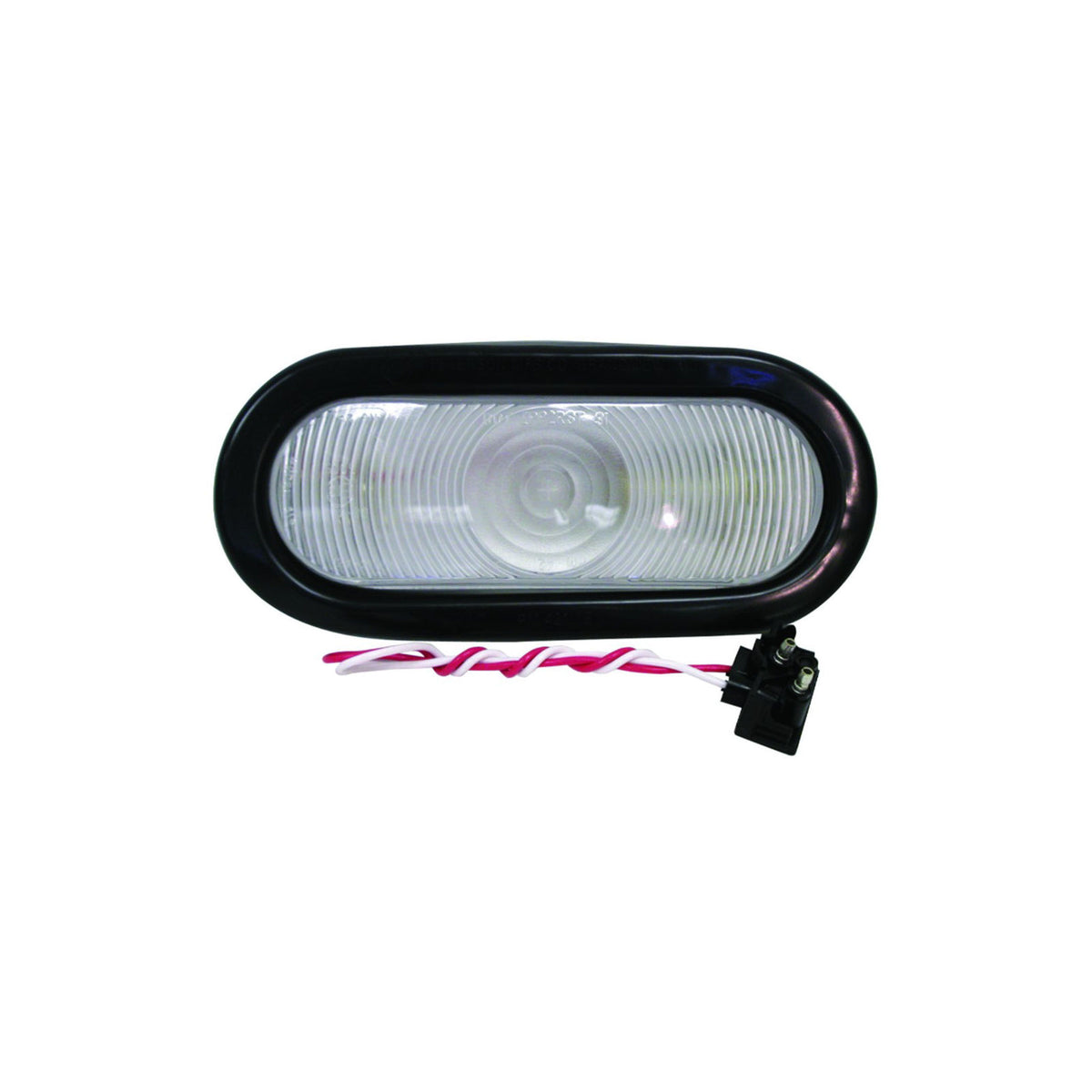 416K Peterson Incandescent Backup Light Kit, 6" Clear Oval 1 Bulb with plug and
