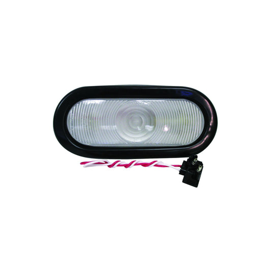 416K Peterson Incandescent Backup Light Kit, 6" Clear Oval 1 Bulb with plug and