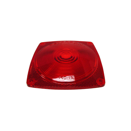 Peterson 440-15R Replacement Lens for 4.5" Square Stop Tail & Turn Light Under