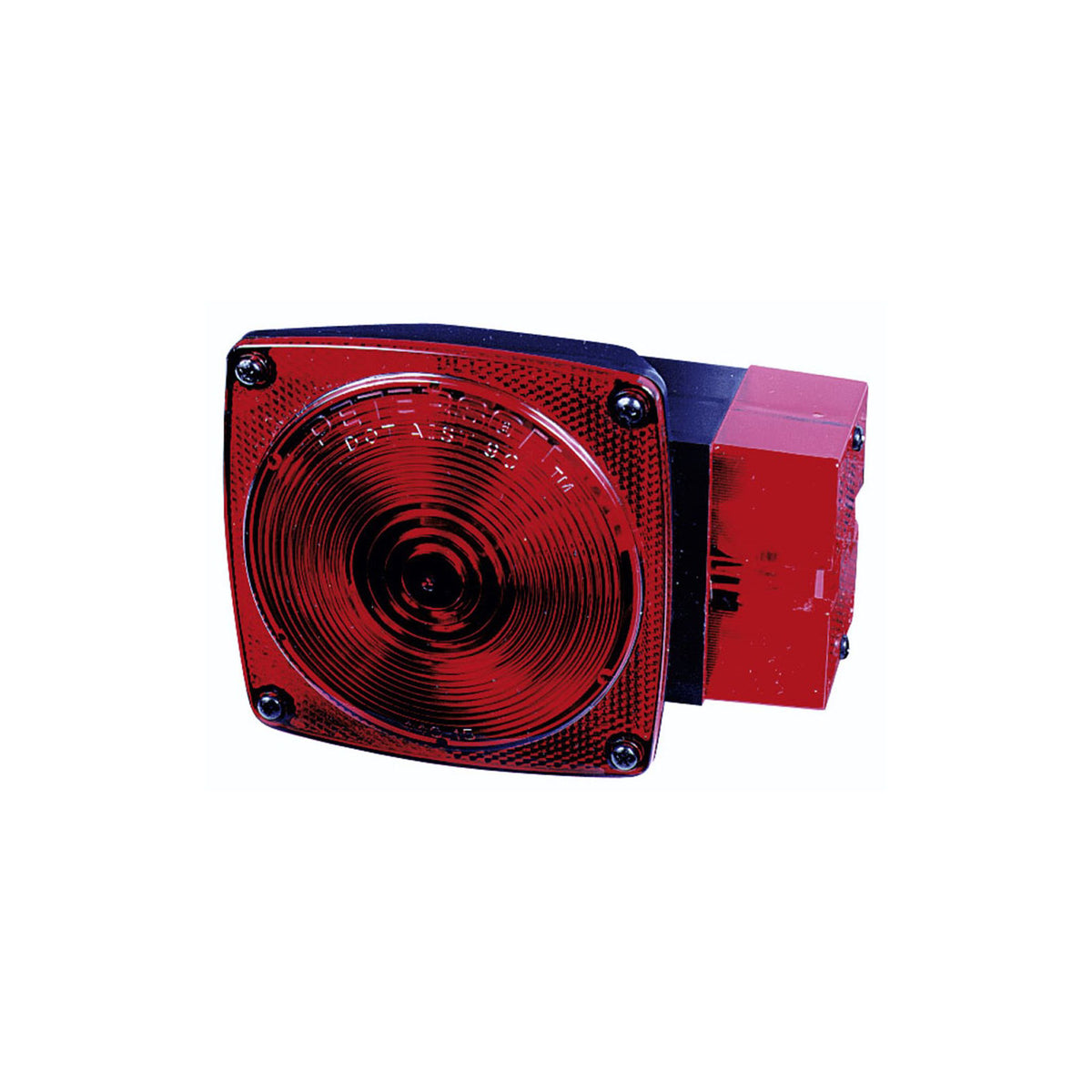 444 Peterson Incandescent Stop, Turn & Tail Light, 4.5" Red Square 2 Bulb