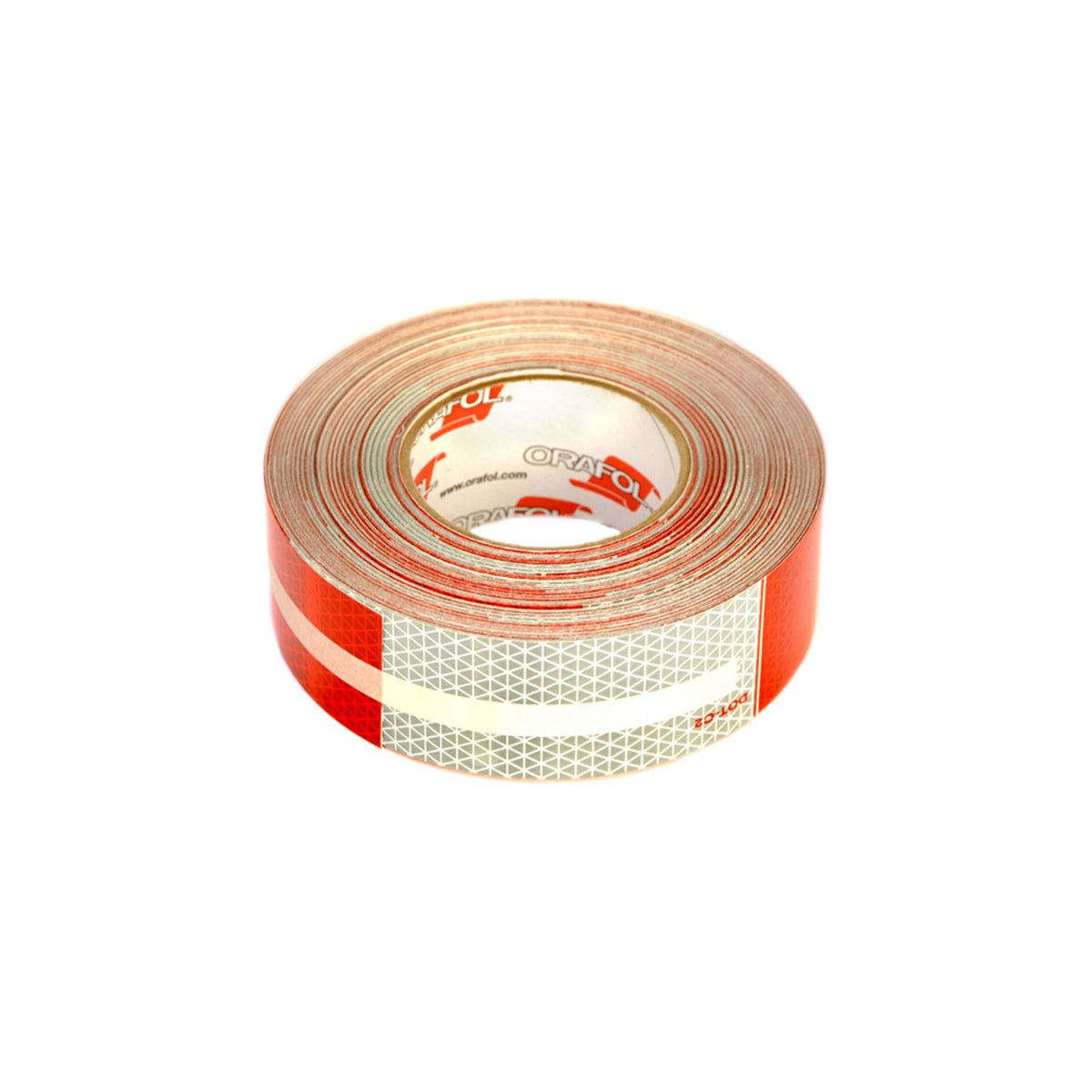 Oralite 5649KC Conspicuity Tape, 2" 6R/6W, 150 Foot Kiss Cut Roll, V92, 5 Year