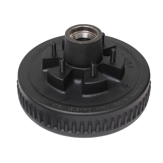 8-201-5 Dexter Hub-Drum with Studs and Races Only, #42 Spindle, Grease Lube,