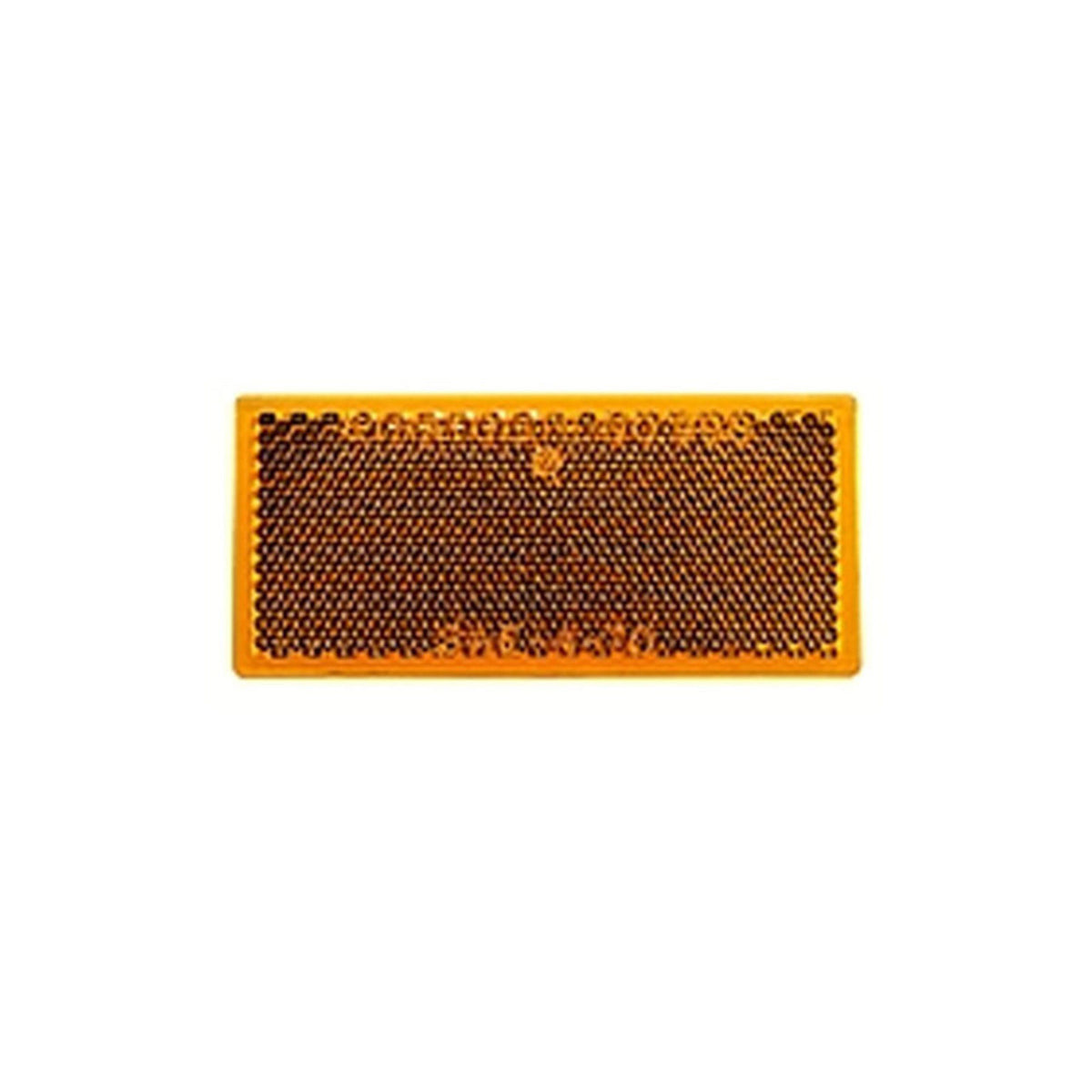 B483A Peterson 3.19" Wide Amber Rectangular Refector Surface Mount Adhesive