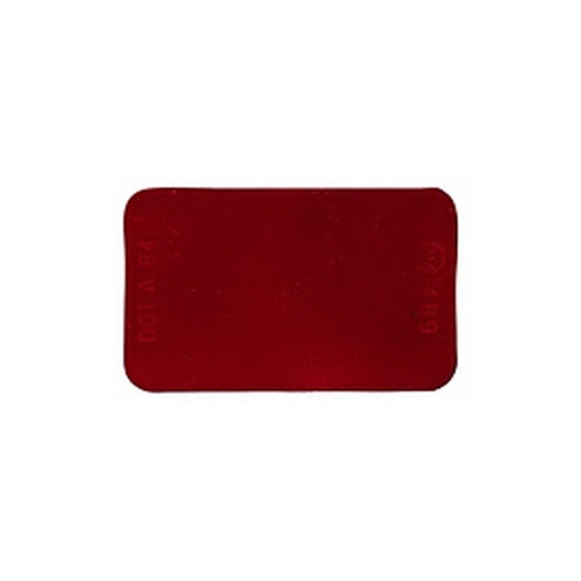 B489R Peterson 2.75" Wide Red Rectangular Refector Pressure-Sensitive Adhesive