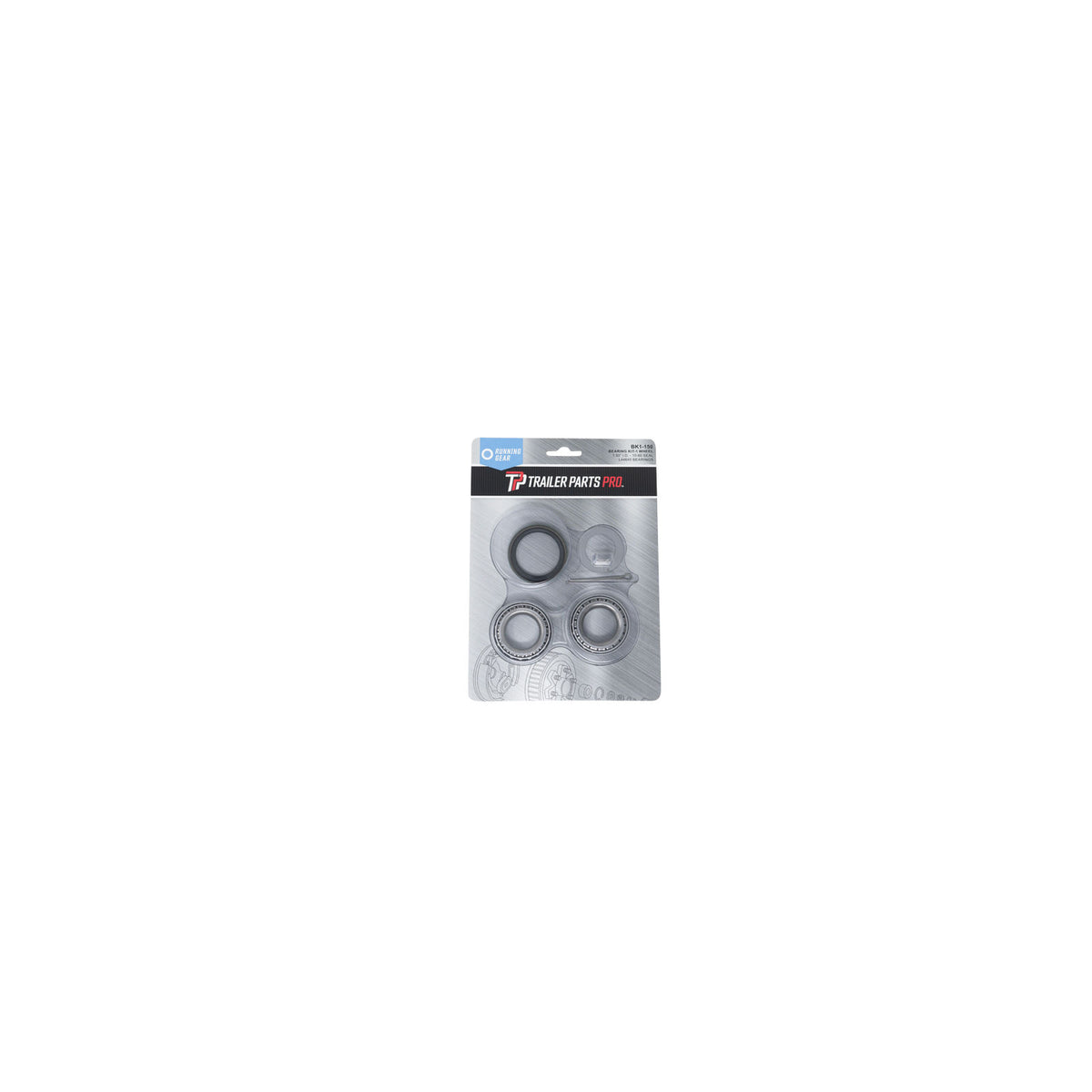 BK1-150 Trailer Parts Pro Hub - Hub & Drum Bearing & Seal Kit, For 2K Axles and