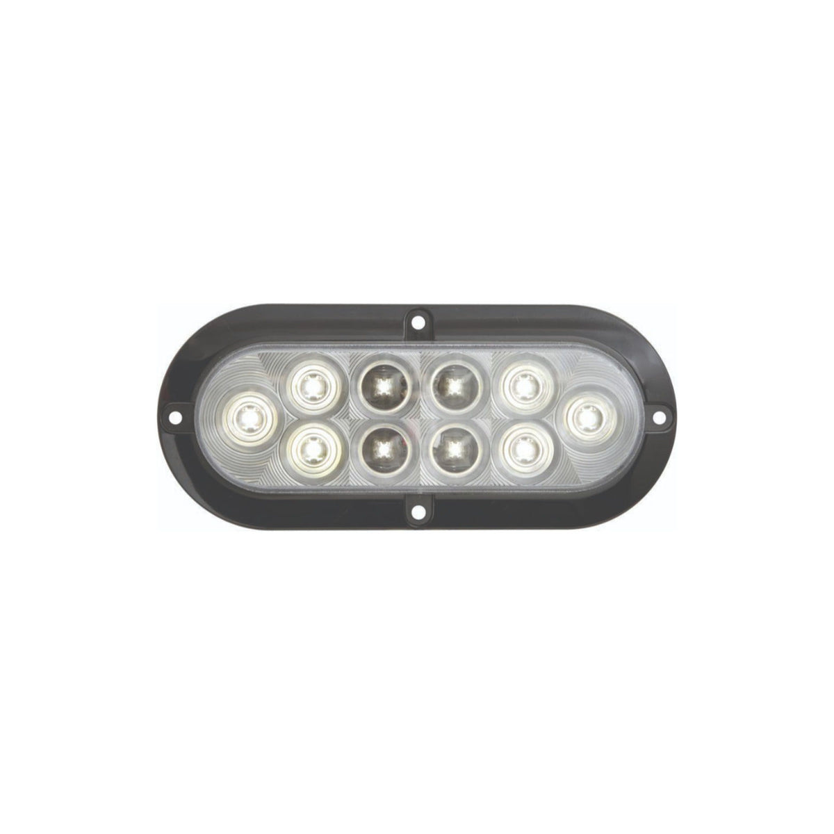 BUL-78CB Optronics LED Utility Light, 6" Clear Oval, 10 Diode