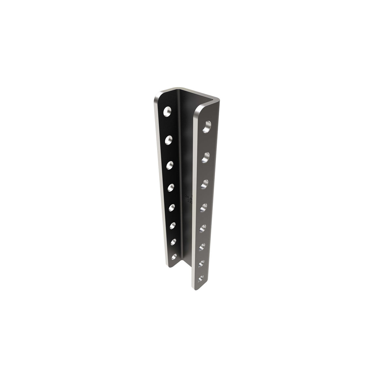 C20-8 Channel Bracket for Adjustable Coupler Mounting, 8 Hole, 7 Position, 3/8"
