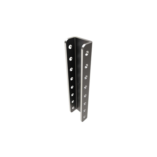 C20-8 Channel Bracket for Adjustable Coupler Mounting, 8 Hole, 7 Position, 3/8"