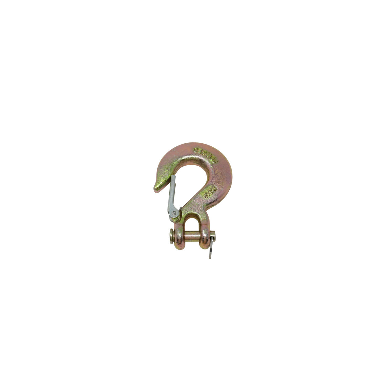 Trailer Parts Pro CLEVIS-38-G70 Forged Clevis Hook, 3/8", GR70, 24K, with Latch