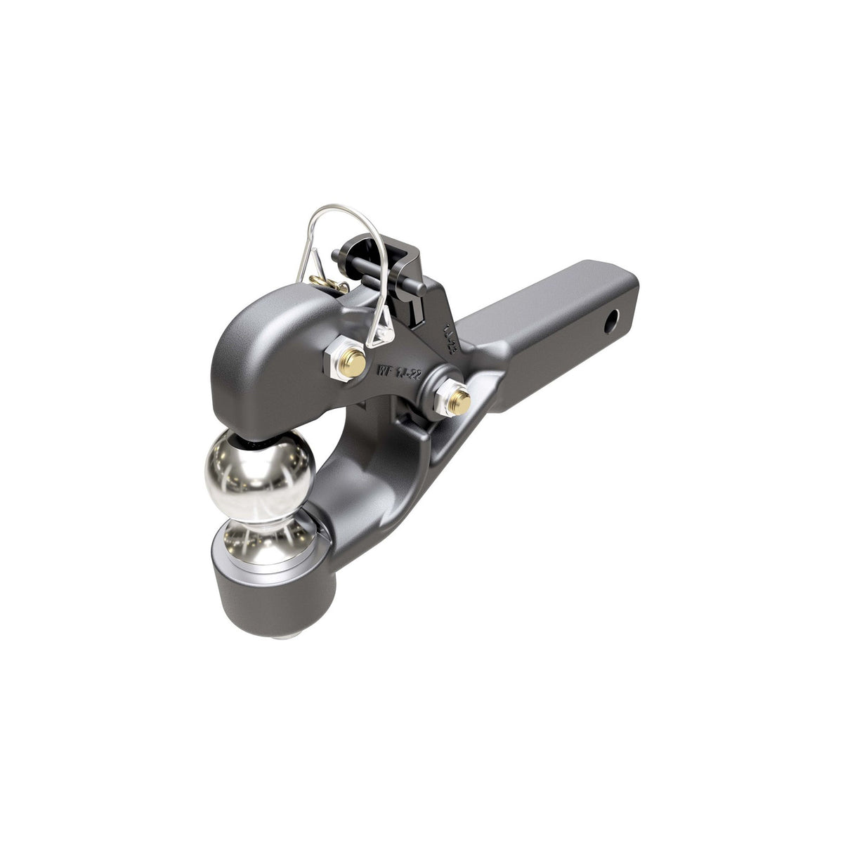 DPR2000 Wallace Forge Combination Pintle Hitch, 2" Receiver, 1,000 Lbs Max