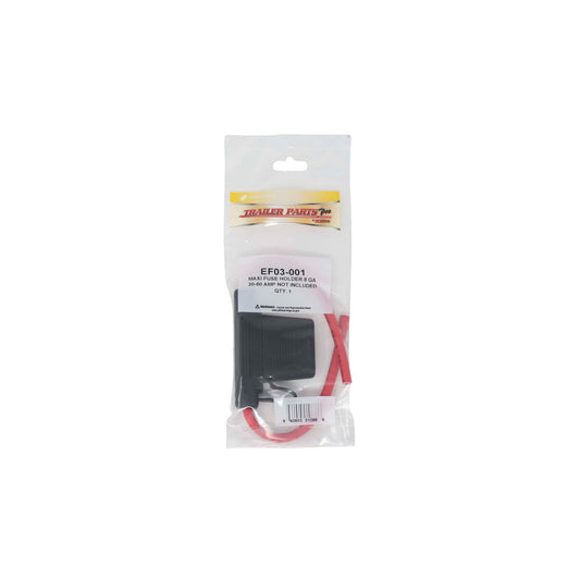 Trailer Parts Pro EF03-001 In-Line Maxi Fuse Holder, 40-Amp, 8 Gauge Red Wire -