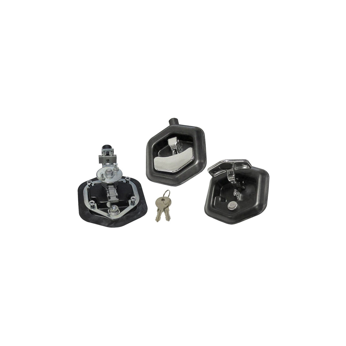 FT8000-CH-BK Stealth Compression Latch Black, Chrome T-Handle