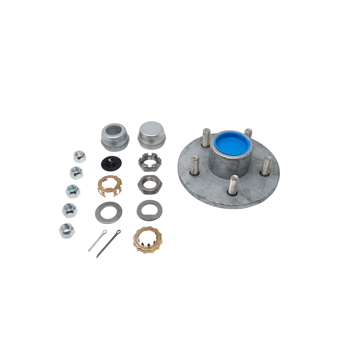Trailer Parts Pro GVH84545BX HUB KIT PRE-GREASED, 545, 3.5K, GALV, L68149/L44649