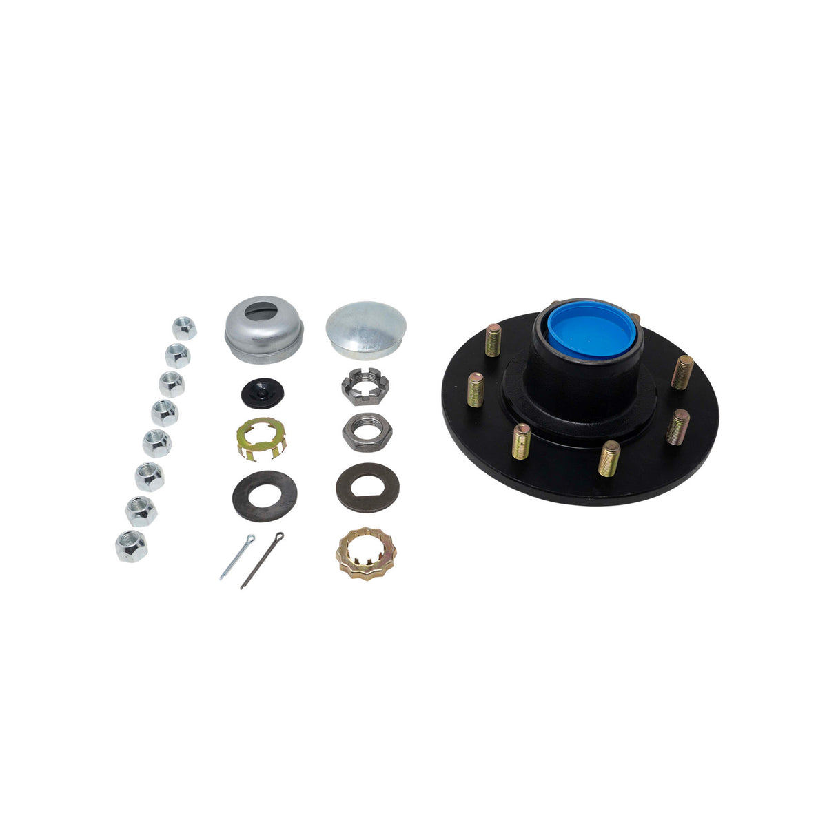 H42865BX Trailer Parts Pro Complete Pre-Greased Idler Hub Assembly, #42