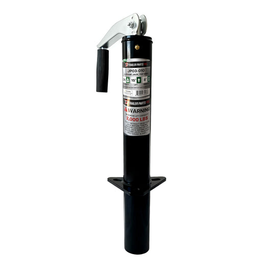 JP03-010 Trailer Parts Pro 2000 Lbs Capacity A-Frame Jack, Top Wind, 15" Lift,