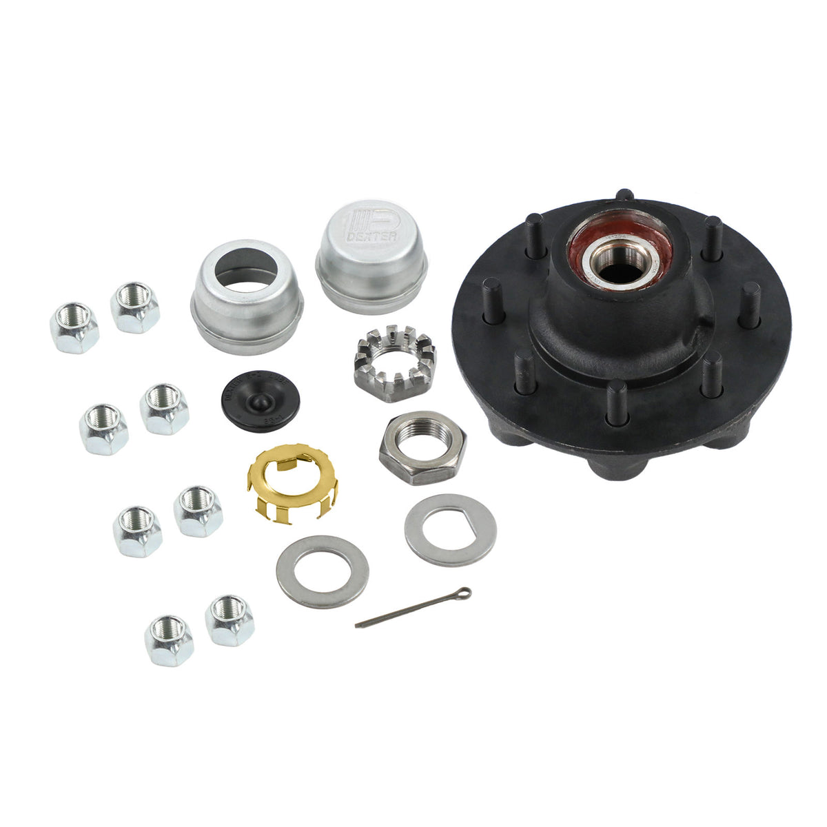 K08-231-2G Dexter Complete Pre-Greased Idler Hub Assembly, #42 Spindle, E-Z
