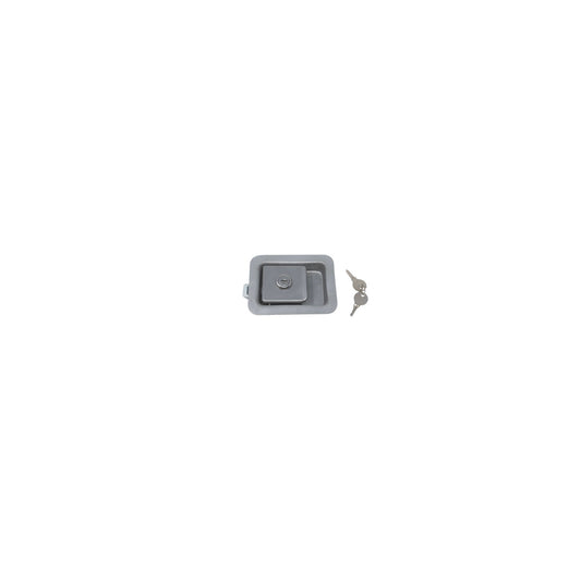 L1980 Flush Latch, Junior Locking, Plain Finish, 2 3/4" X 3 3/4" Hole Size