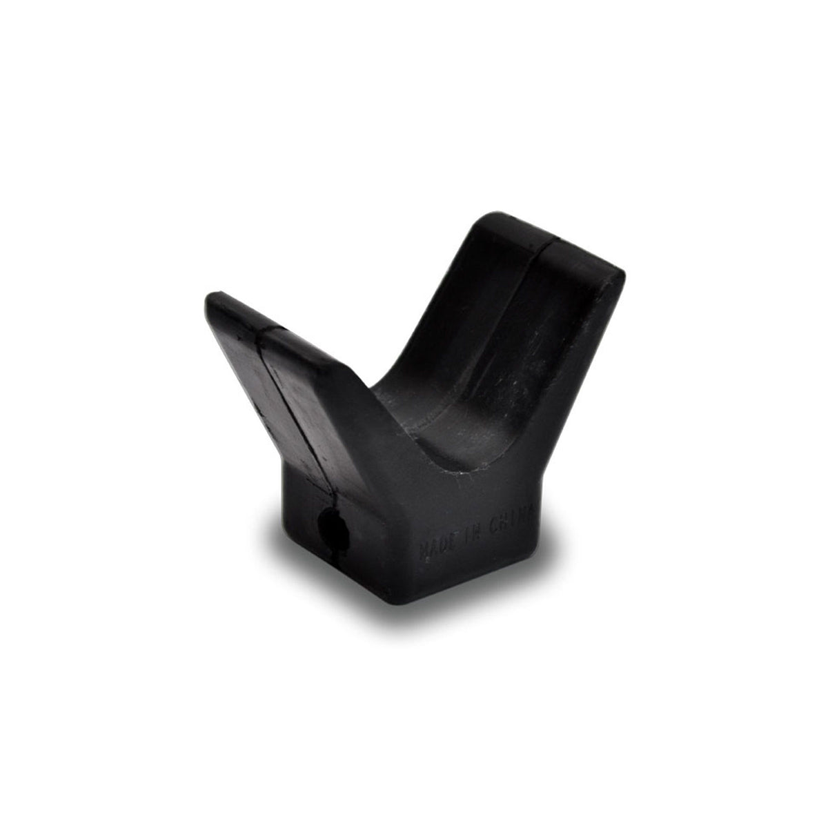 MBG2R V-Stop Bow Guard, Black Rubber, 2" W, 3/8" Hole