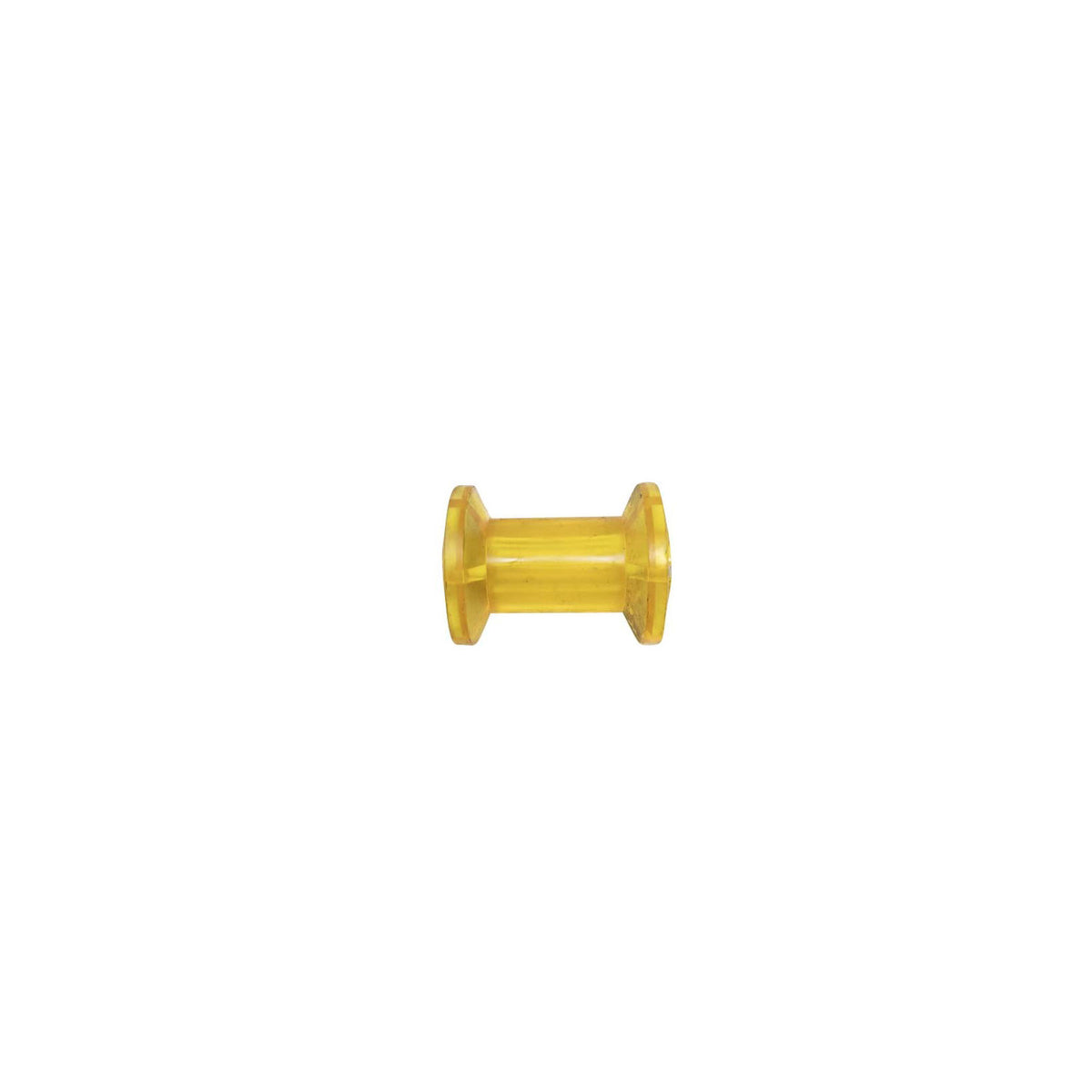 MBR4AS Keel Roller, Spool Type, Amber PVC, 4" L, 5/8" Hole