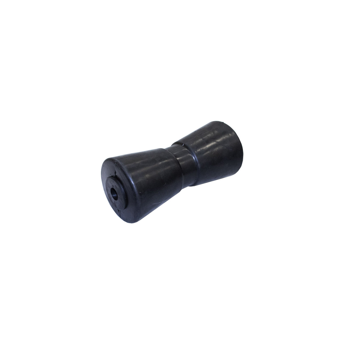 MBR8R Keel Roller, V-Type, Black Rubber, 8"" L, 5/8" Hole
