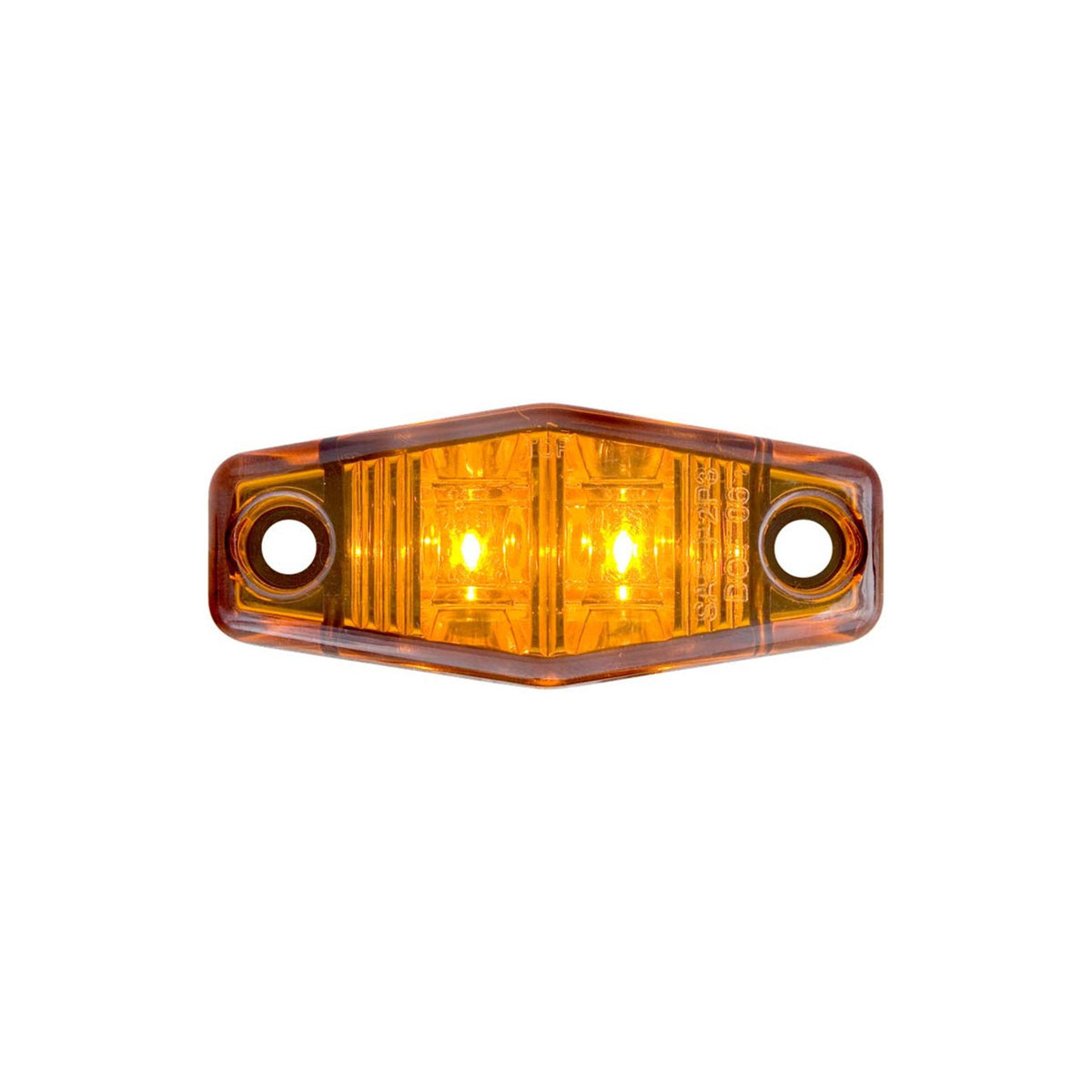 MCL-13AB Optronics LED Clearance Marker Light, Mini, 2.5" Amber Irregular
