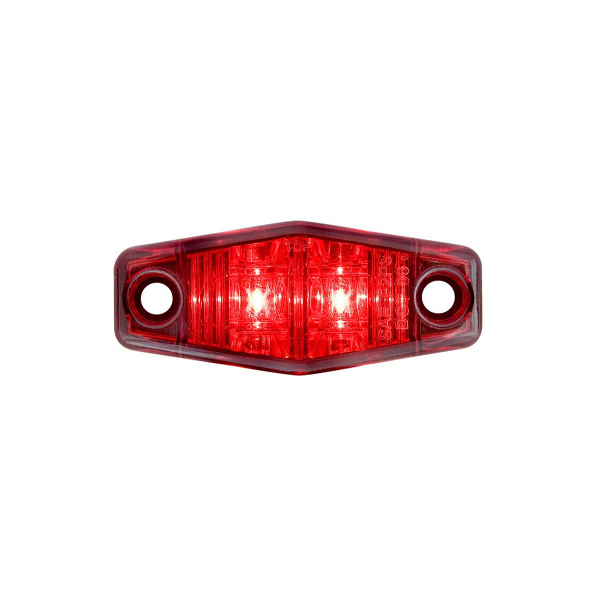 MCL-13RB Optronics LED Clearance Marker Light, Mini, 2.5" Red Irregular