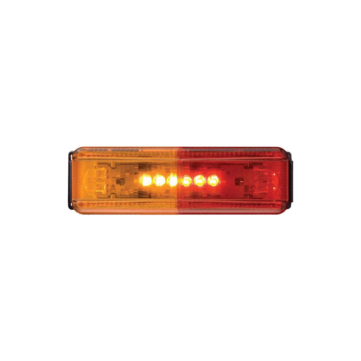 MCL-67ARB Optronics LED Fender Bracket Light Kit, 4" Amber Rectangular, 10 Bulb