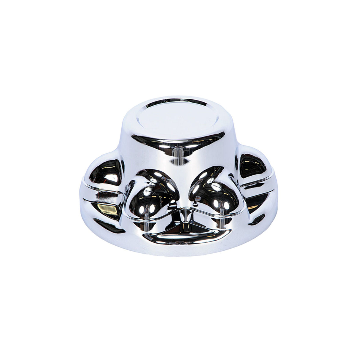 QT655C Hub Cover, 6 On 5.5 For 13/16 Hex Lug Nut, Chrome Plastic
