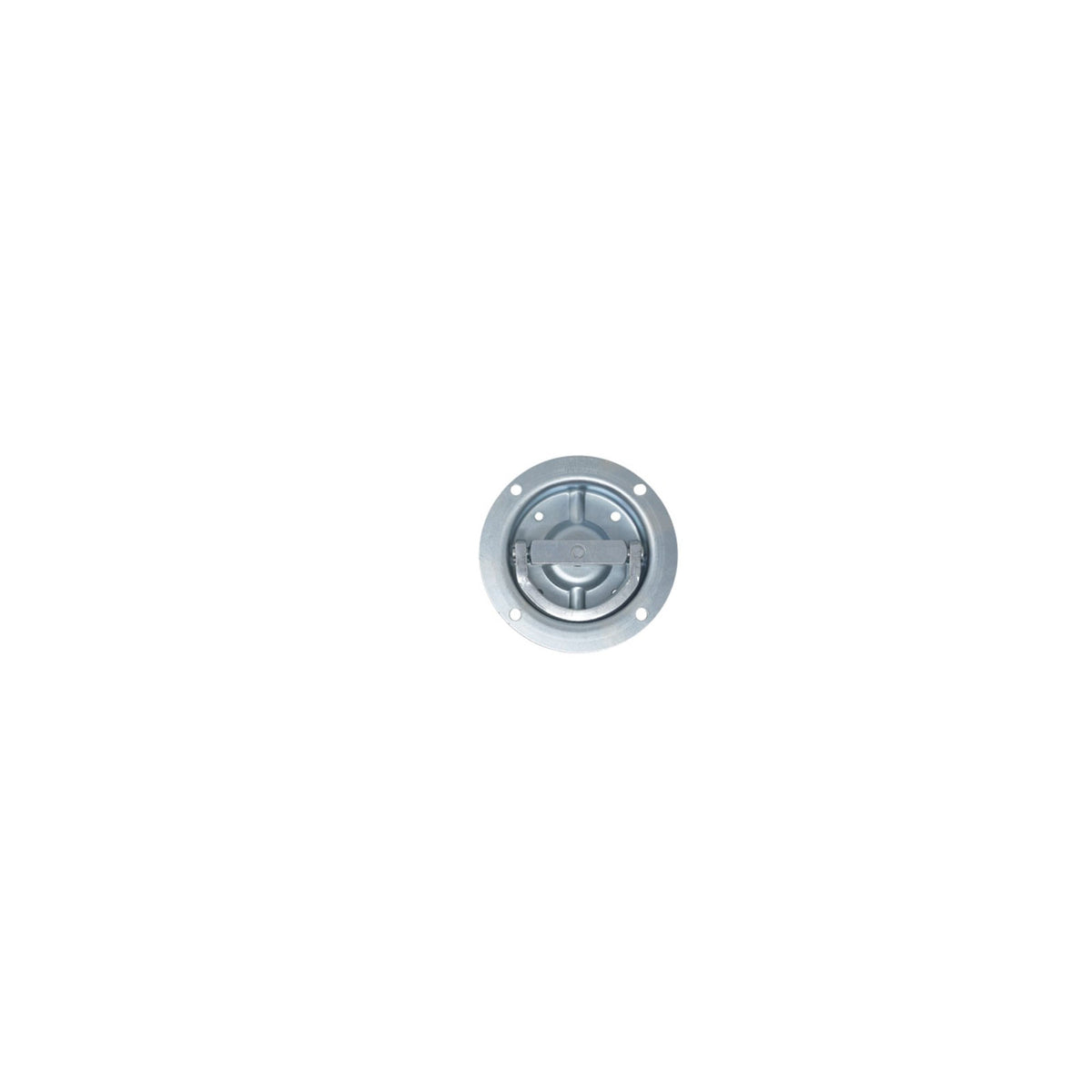 RDR901 D-Ring, 6 1/2" OD, Recessed Ring, Swivels 360 Degrees And Zinc Plated