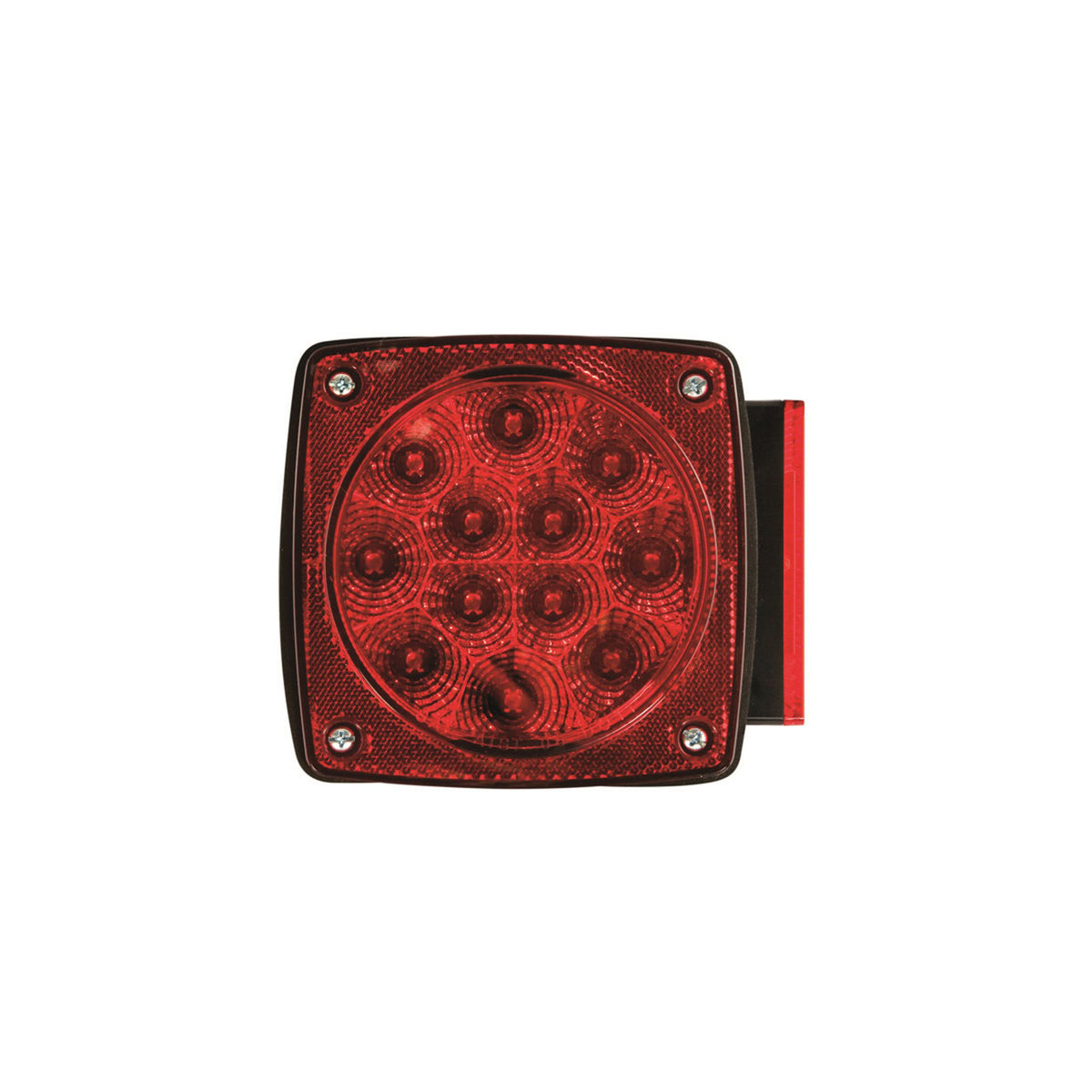 STL-28RB Optronics LED Stop, Turn & Tail Universal Light, 5.25" Red Square, 15