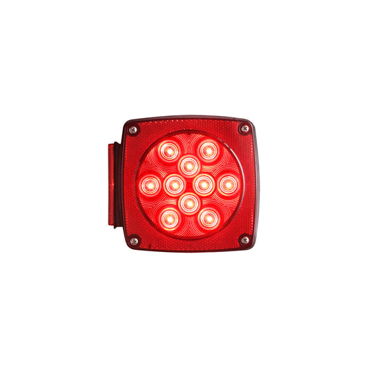 STL-9RB Optronics LED Stop, Turn & Tail Universal, Light, 4.75" Red Square, 14