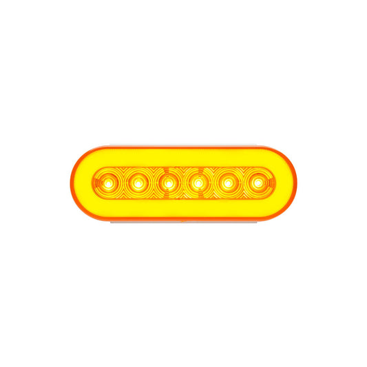 Optronics STL111AB LED 6" Oval Amber Park Turn Light, 22 Diode, GloLight