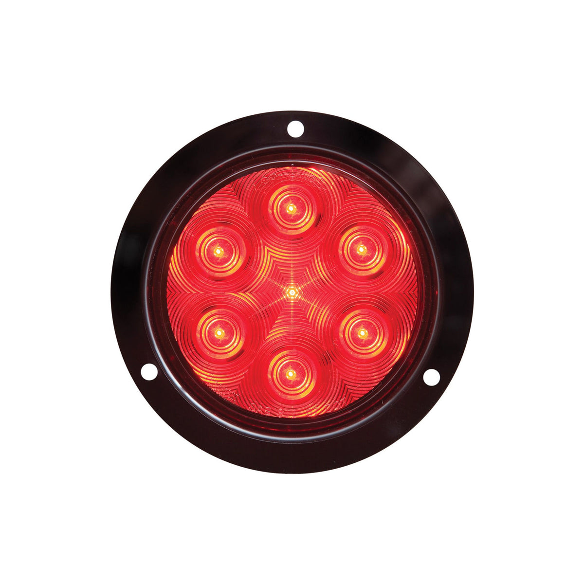 Optronics STL13RFB LED 4" Round, Red Stop, Turn & Tail Light, 7 Diode, Flange