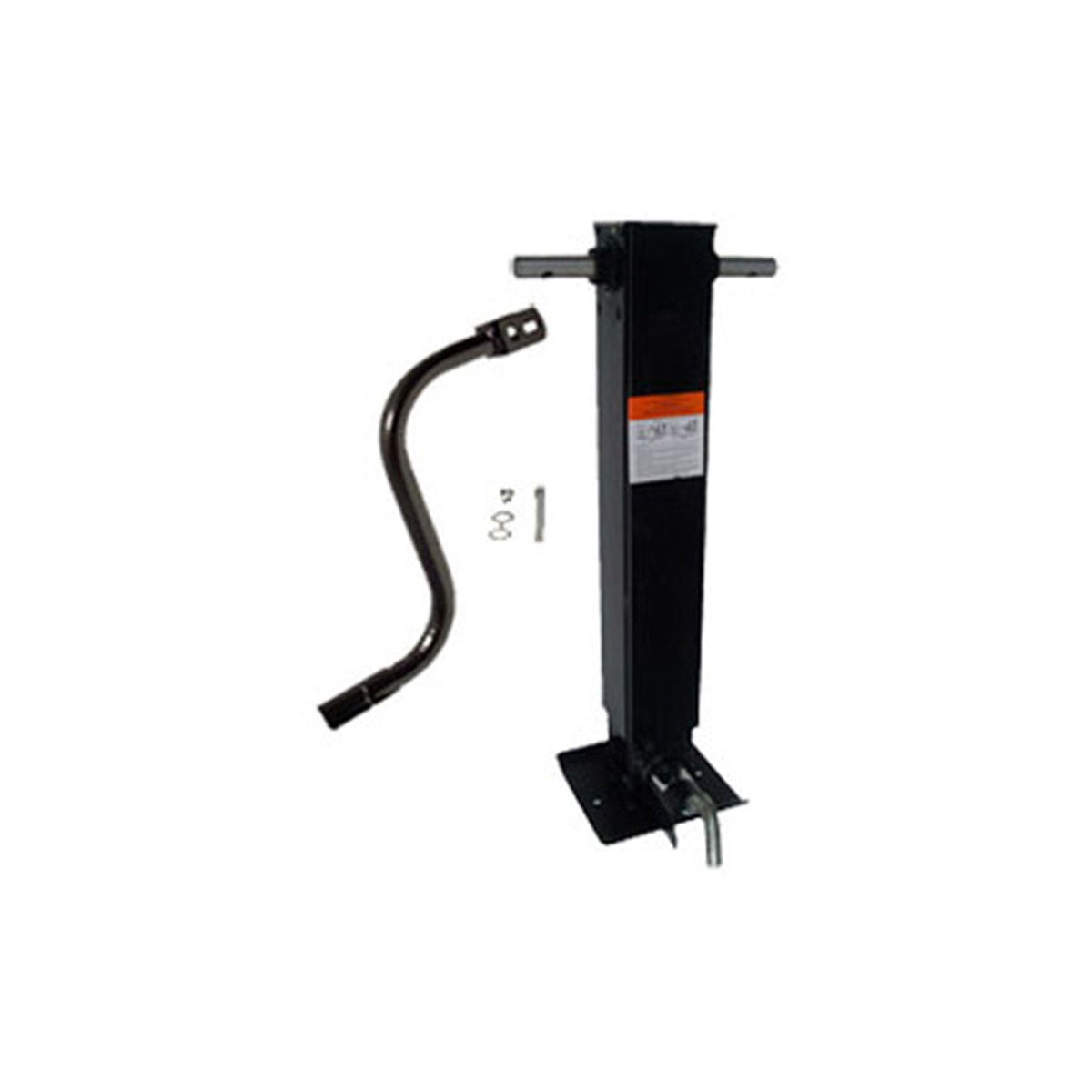 TJD12000SPF Ram 12,000 Lbs Capacity Drop Leg Jack, Side Wind, Front Pin Drop
