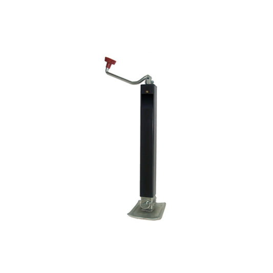 TJD7000 Ram 8000 Lbs Capacity Drop Leg Jack, Top Wind, 15" Lift, 13.75" Drop