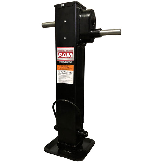 TJDDP2SP-20000SP-F Ram 20,000 Lbs Capacity Drop Leg Jack, Side Wind, 2-Speed