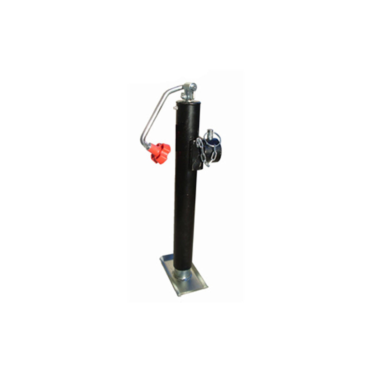TJP2002B Ram 2000 Lbs Capacity Pipe Mount Jack, Top Wind, 15" Lift, 15" Bracket