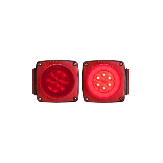 Optronics TLL190RK LED 5" Oval Red Stop, Turn & Tail Light Kit, 25 Diode, Stud